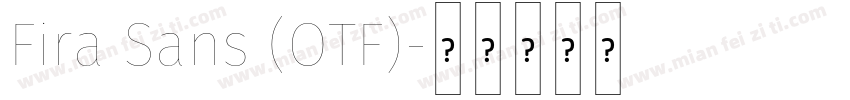 Fira Sans (OTF)字体转换